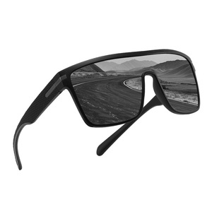 Cross Border Outdoor Goggles Cycling <b>Large</b> <b>Frame</b> Sports Sunglasses UV400 Polarized Windproof Driving Glasses Black PC <b>Frame</b> - Product Image 3