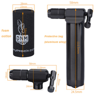 Pompe à vélo portable DNM avec bouteille de gaz CO2 haute pression Buse de gonflage rapide Chambre à air