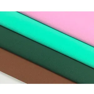 Soft PU synthetic suede coarse Nubuck leather product fabric for car seat handbag cushion packaging