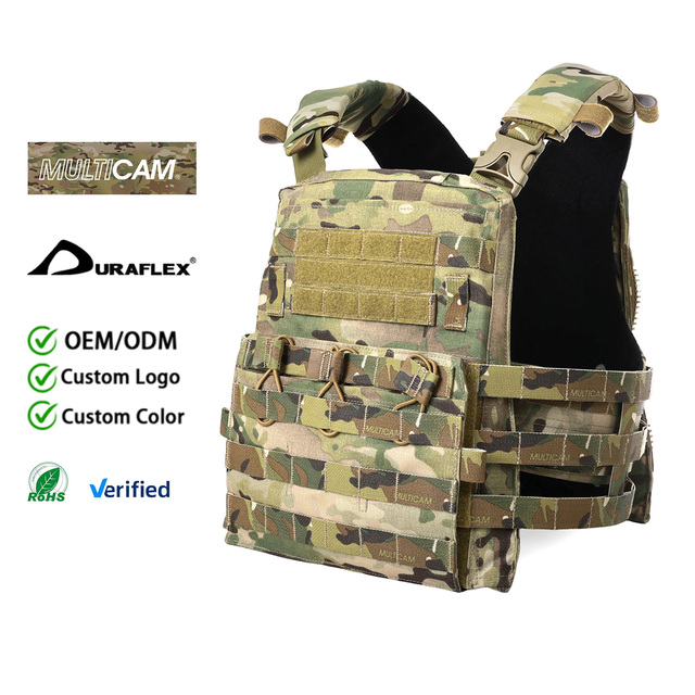 1:1 Replica Adjustable Tactical Vest Plate Carrier AVS Style Camouflage MOLLE Vest for Airsoft and Outdoor Training