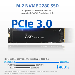 มินิพีซี Intel เจนเนอเรชั่น 12 ประสิทธิภาพสูง รองรับ LAN คู่ แรม 8GB DDR4 ฮาร์ดดิสก์ SSD 256GB และ HDD สำหรับใช้งานในอุตสาหกรรม - Product Image 2