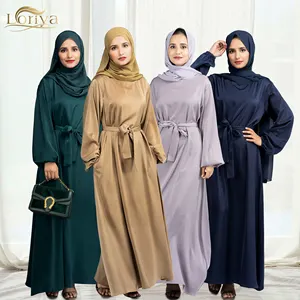 Atacado de alta qualidade abaya fornecedor muscular roupa diária fechada abaya mulheres roupas islâmicas