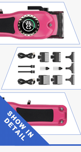 新しいデザインサロン理髪店コンボヘアクリッパーセット高速モーターコードレスプロフェッショナル充電式ヘアトリマー男性用 - Product Image 2