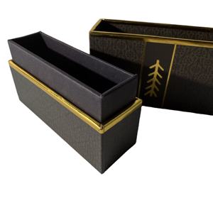 Delicado lujo elegante personalizado resistente artístico Offset impreso tapa Base caja de regalo con logotipo de estampado de hoja de oro - Product Image 4