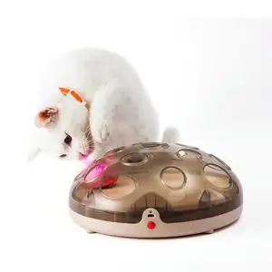 Großhandel Katzen-Kazettenspielzeug mit Federn elektrisches Katzenspielzeug automatisches interaktives Katzen-Tunnelespielzeug