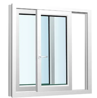 Fenêtres coulissantes en PVC résistantes aux ouragans, double vitrage, design moderne, insonorisées