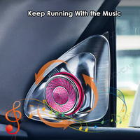 Haut-parleur rotatif 4D pour Tesla Model 3 Y New Juniper RGB Car Interior Lamp Modification Accessories 3D Treble Horn Refit