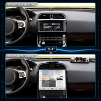 Pour système Jaguar XE 2016 2018, écran Android 11,4 pouces pour voiture, moniteur multimédia automobile, Carplay, navigation GPS