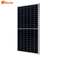 Panel Surya BIPV untuk HJT PERC Half Cell 450W-460W Modul 166mm 9BB 144 Sel Efisiensi 20,29% Stok OEM