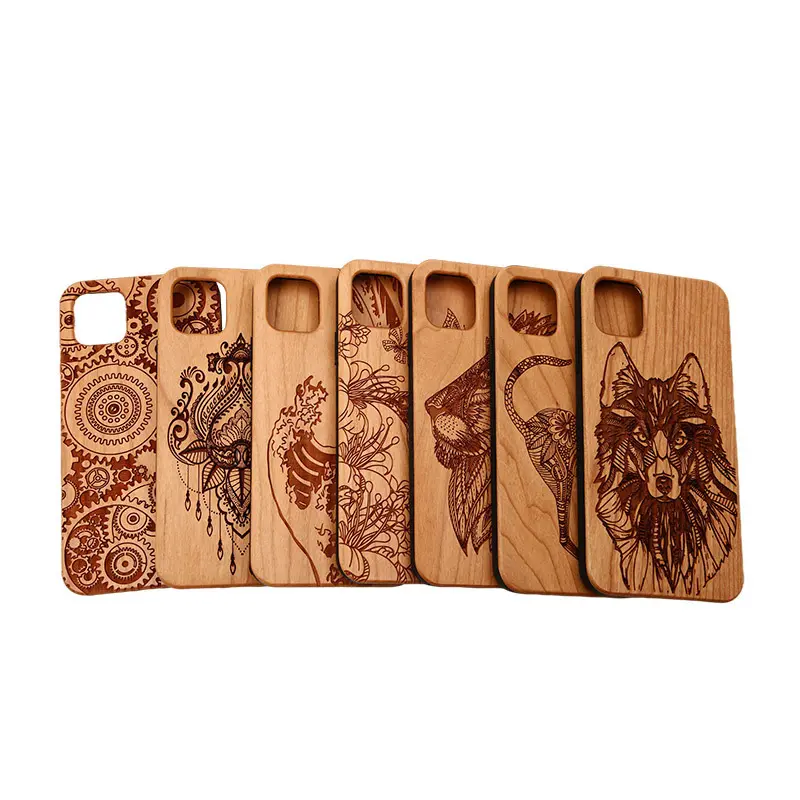 Promotional high quality giftooden mobile phone case suitable for iphone11 12 series American relief pattern cover