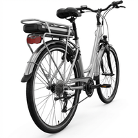 Vélo Électrique Urbain Vente Directe Usine 36V 250W Cadre en Alliage d'Aluminium 26 Pouces Moteur Moyeu Arrière 7 Vitesses Frein V 25km/h E-bike