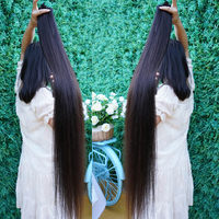 Extensions de Cheveux Humains Brésiliens 100% Naturels Grade A, Remy, 40, 50, 60 Pouces de Long, Cheveux Vierges Alignés, Vente en Gros à Prix Abordable