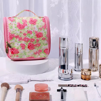 Fermeture éclair TPU pour sac de voyage, grande capacité, rangement de maquillage, motif floral