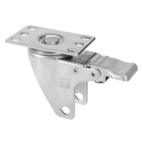 Nouvelle conception Roue pivotante en nylon PA pour salle blanche et en acier inoxydable SUS 304, 3, 4, 5 pouces, pour tables de ping-pong