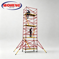 Plateforme d'échafaudage en poutre H avec passerelle et escalier tout-en-un, idéale pour la construction extérieure et l'utilisation moderne