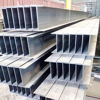 Poutre en acier allié laminé à chaud de type H, autres grades, pour usage en construction, avec services de découpe, soudage et pliage, normes JIS EN ASTM