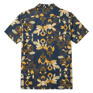 Magnificent Cost Short Sleeve 100% Organic Cotton Print Camp Collar Sustainable Abstract <b>Repeat</b> Pattern Mens Tropical Shirts - Product Image 2