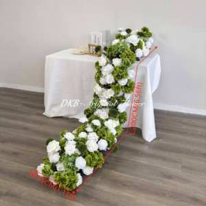 Decoraciones de Boda al por Mayor DKB, <span class=keywords><strong>Arreglos</strong></span> Florales Artificiales Blancos y Verdes para Centros de Mesa de Boda - Product Image 2