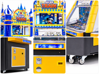 LECHUANG Nouveau Distributeur de Jetons et de Billets en Métal, Plastique et Acrylique pour Jeux d'Arcade, Équipement de Jeu à Prix, Alimentation 110/220V, Version Anglaise