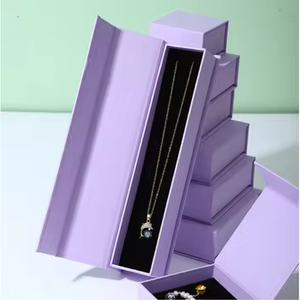 Boîte à bijoux magnétique de style nouveau 2025 avec insert en mousse, boîtes de rangement pour bijoux, vente en gros, boîte rigide avec fermeture magnétique et logo - Product Image 5