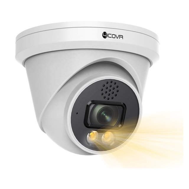 4COVR 8Mp Sony Sensor 4K Security Camera Outdoor PoE IP CCTV SurveillanceTwo-way Audio Spotlight Full Color AI Face Detection