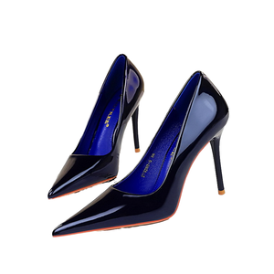 9283-5 Chaussures à talons très hauts de qualité supérieure pour femmes, escarpins à bout pointu en PU à enfiler, printemps été hiver - Product Image 4