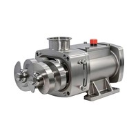 Pompe à double vis résistante à la corrosion avancée pour le traitement de la colle polymère chimique, pompe à fluide industrielle haute pression en acier inoxydable SS316L