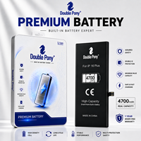 Baterai Lithium Isi Ulang DOUBLE PONY PREMIUM Berkualitas Tinggi Cocok untuk Model iPhone 16 Plus 4700mAh Tersedia