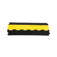 1000*350*70mm Gelb+Schwarz Druckfester PVC-Gummi Gebrauchter Gummi-Kabelschutz Geschwindigkeitsbegrenzer
