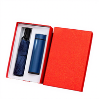 Coffret Cadeau d'Entreprise Personnalisé AI-MICH, Cadeau Promotionnel, Souvenir d'Entreprise, Coffret Cadeau d'Entreprise, Bloc-Notes, Stylo, Parapluie avec Parapluie
