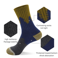 LINGTU Vente en gros d'usine Laine Mérinos Cachemire Chaussettes épaisses d'Automne Chaudes Douces Solides Chaussettes de sport décontractées Chaussettes d'équipage tricotées