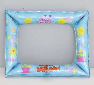 Prix de gros Funny Happy Birthday Party Ballons colorés de décoration photo en aluminium - Product Image 3