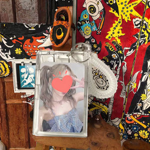 Porte-cartes photo <span class=keywords><strong>Kpop</strong></span> en acrylique, porte-clés transparent, protège-carte d'identité et protège-carte photo, porte-badge en plastique - Product Image 3