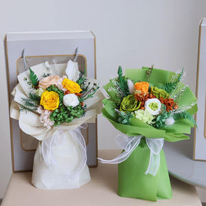 Korunmuş Çiçek Buketleri En İyi Arkadaş Doğum Günü Hediyesi Sonsuz Hediye Kutusu Kurutulmuş Bitkiler Anneler Günü Sevgililer Günü Uzun Süreli - Product Image 5