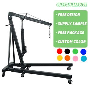 2T Durable Có Thể Gập Lại Cửa Hàng Crane Động Cơ Palăng Xe Jacks Với Trở Lại Xử Lý Trong Xây Dựng Và Tự Động Sửa Chữa - Product Image 6