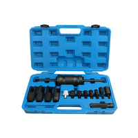 Juego de 14 piezas para extracción de inyectores diésel Common Rail con extractor de martillo deslizante y kit de adaptadores