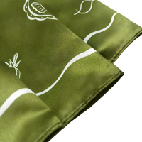 Écharpes en satin de haute qualité, motif luxueux, écharpe en soie personnalisée pour fête, mariage