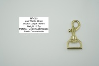 Anneau pivotant en alliage (plastique, aluminium, fer) réglable, robuste, de luxe, pour laisse de chien de petite taille, accessoires de sac - Anneau en D