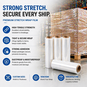 <span class=keywords><strong>Pellicola</strong></span> Plastica Tubolare in Rotoli Pangda, Film Estensibile LLDPE <span class=keywords><strong>per</strong></span> <span class=keywords><strong>Imballaggio</strong></span>, <span class=keywords><strong>Pellicola</strong></span> <span class=keywords><strong>Trasparente</strong></span> in Polietilene - Product Image 4