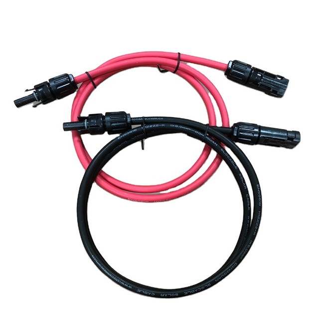 Solar Dc Panel Extension Cable 6mm 4mm 4mm2 6mm2 Wire Solar Pv Connector Power Cables Customized Copper High Voltage Xlpe Cable