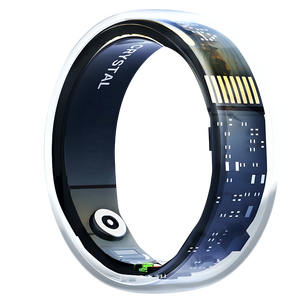 Bague Intelligente en Cristal Saphir 2026 : Suivi Santé, Fitness et Sommeil, Moniteur de Fréquence Cardiaque, Compatible iOS et Android - Product Image 2