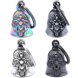 Gros mignon sécurité moto cloche <span class=keywords><strong>casque</strong></span> <span class=keywords><strong>voiture</strong></span> porte-clés sacs chaud porte-clés cadeau bijoux moto cloche gardien porte-clés - Product Image 1