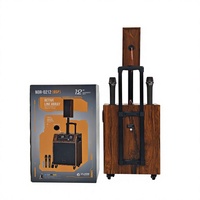 NDR-Q212 Enceinte de sonorisation en ligne de 12 pouces en bois avec Bluetooth et 2 micros, haut-parleur PA avec DSP pour événements scéniques et fêtes