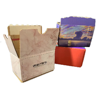 Caja de cartón corrugada con sello automático, caja de papel de marca personalizada