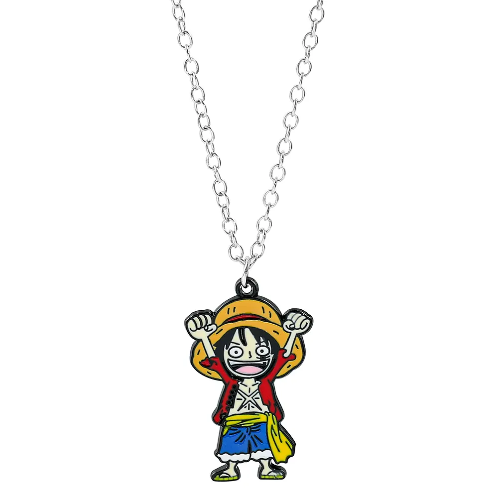 Custom Personalized Anime Necklace Silver Plated Chain Cosplay Alloy Pendant Jewelry For Halloween Fans Personal Gifts
