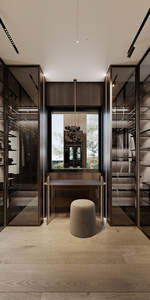 YK ตู้เสื้อผ้าบานเลื่อนติดประตูกระจกสีขาว MDF สำหรับเด็กผู้หญิงสำหรับห้องนอน - Product Image 3