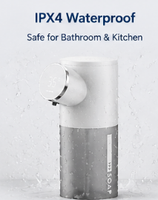 Distributeur automatique de savon mousse pour salle de bain, étanche, intelligent, à induction, rechargeable, sans contact, à piles
