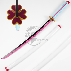 Cosplay Collection Japonais Bois Bambou <span class=keywords><strong>Katana</strong></span> Jouet Épée Anime Kanroji <span class=keywords><strong>Mitsuri</strong></span> Épée Jouet - Product Image 5
