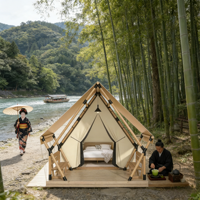 Carpa de Camping de Lujo del Tamaño de un Palacio |   Diseño de Cabaña Tipo Resort con Ventilación Inteligente |   Refugio Premium Resistente a la Intemperie para Glamping Familiar