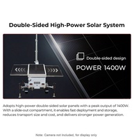 BIGLUX HiSTAR Trailer Solar de Alta Potência para CFTV com 3 Painéis Solares de 450W, Mastro Elétrico de 9m, Bateria Gel de 14400Wh e Segurança Remota